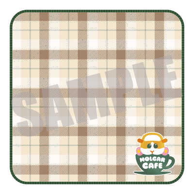 キャビネット 13.PUI PUI モルカー 刺繍タオルハンカチ Green AUTUMN