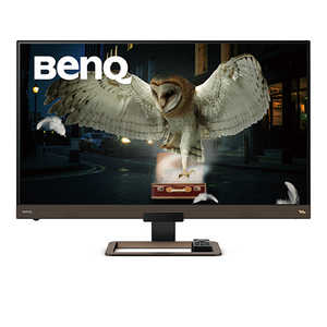 ＜コジマ＞ BENQ ゲーミングモニター メタリックグレー×ブラウン [32型/4K(3840×2160）/ワイド] EW3280U画像