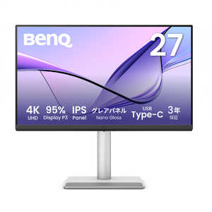 BENQ USB-C接続 PCモニター ［27型 / 4K(3840×2160) / ワイド / 60Hz］ MA270UP
