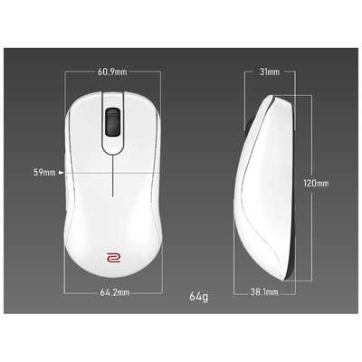 BENQ ZOWIE S2-DW ワイヤレスゲーミングマウス ［光学式 / 無線