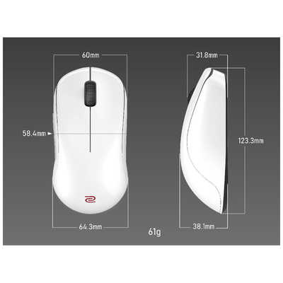 BENQ ZOWIE U2-DW ワイヤレスゲーミングマウス ［光学式 / 無線