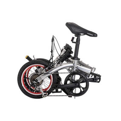 VOLKSWAGEN 折りたたみ自転車 14インチ [外装6段] ガンメタ