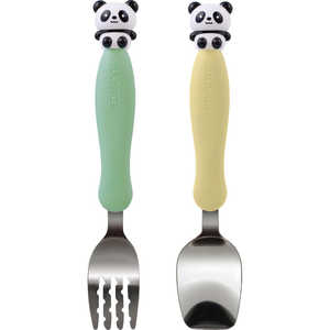 エジソン販売 フォーク&スプーン KIDS マルチケース付 パンダ エジソン販売 フォーク&スプーン KIDS マルチケース付 パンダ