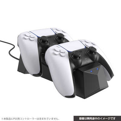 サイバーガジェット PS5用 置くだけで充電できるコントローラー