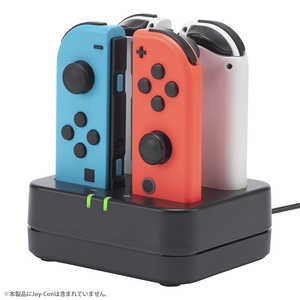 サイバーガジェット SWITCHJoy-Con用コントローラー充電スタンド4個タイプ ブラック サイバーガジェット SWITCHJoy-Con用コントローラー充電スタンド4個タイプ ブラック