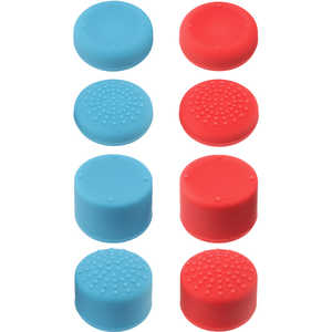 サイバーガジェット SWITCHJoy-Con用アナログスティックカバー ブルー×レッド [Switch] CY-NSASC-NE