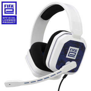 サイバーガジェット (FIFAe公式ライセンス商品)FIFAeゲーミングヘッドセット ホワイト FIFAE-GMHS-WH［PS5/Switch］ FIFAE-GMHS-WH FIFAeゲーミングヘッドセット