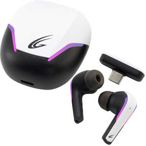 サイバーガジェット SWITCH / PS5用ワイヤレスゲーミングイヤホン ホワイト -WH [ PS5 / SWITCH ]  CY-GMWEPS2