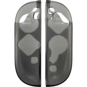 �T�C�o�[�K�W�F�b�g Switch2 Joy-Con2�p TPU�O���b�v�J�o�[ �N���A�u���b�N