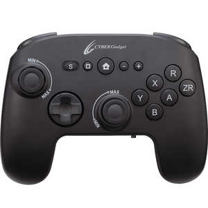 サイバーガジェット Switch2用 ゲーミングコントローラー6B TMR 無線タイプ ブラック CY-S2GC6TMWL-BK