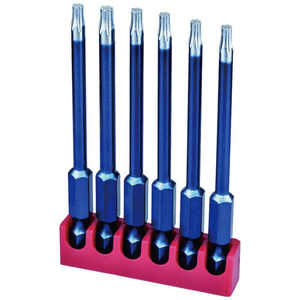 SLOKY 6本組 1/4HEX トルクスプラスビット 10IP ホルダー付 BIT75-10IP SLOKY 6本組 1/4HEX トルクスプラスビット 10IP ホルダー付 BIT75-10IP