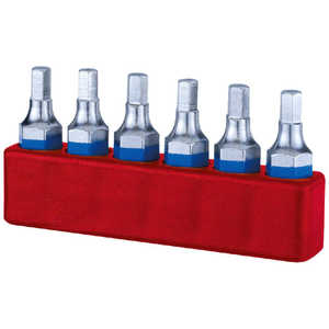 SLOKY 6本組 1/4HEX 六角ショートビット 2.5mm ホルダー付 BIT25-H2.5 SLOKY 6本組 1/4HEX 六角ショートビット 2.5mm ホルダー付 BIT25-H2.5