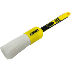 SIGNET 滑り止めグリップ搭載 硬毛ホワイトPET洗車ブラシ ペン型 Lサイズ ディテールブラシ ブレーキ・ホイールの頑固汚れ除去に最適 45643