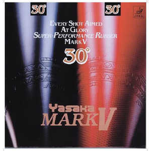 ヤサカ 裏ソフトラバー マークV 30° MARK V 30° 薄 赤 [裏ソフト /変化] B63