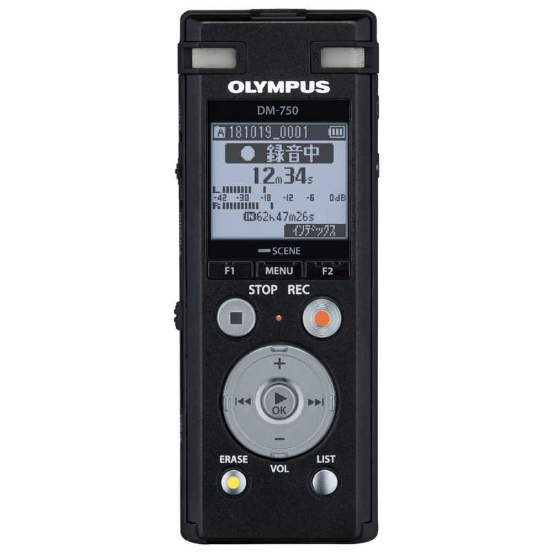 オリンパス　OLYMPUS オリンパス　OLYMPUS ICレコーダー Voice-Trek ブラック [4GB] DM-750 BLK DM-750 BLK