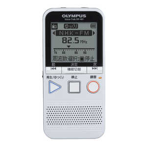 オリンパス　OLYMPUS ポータブルラジオ ワイドFM対応 ホワイト DP-401