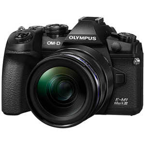 オリンパス　OLYMPUS ミラーレス一眼カメラ(レンズキット)ブラック OM-DE-M1MarkIII12-40mmF2.8PROキット