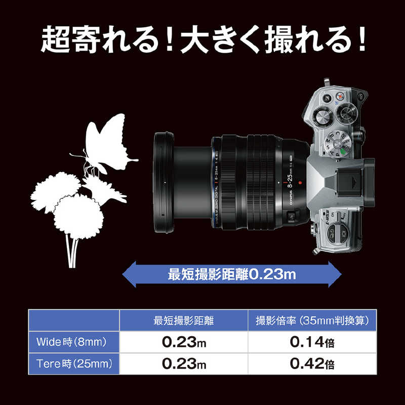 オリンパス　OLYMPUS オリンパス　OLYMPUS カメラレンズ M.ZUIKO DIGITAL ED 8-25mm F4.0 PRO  