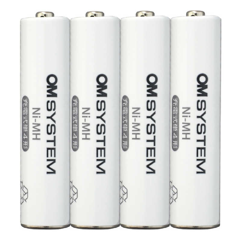 OMSYSTEM OMSYSTEM ニッケル水素充電池 単4形 [4本] BR404 BR404
