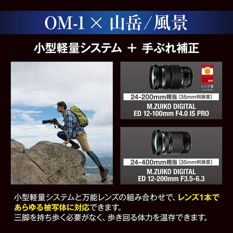 OMSYSTEM OMSYSTEM ミラーレス一眼カメラ レンズキット OM112100MMF4.0PRO OM112100MMF4.0PRO