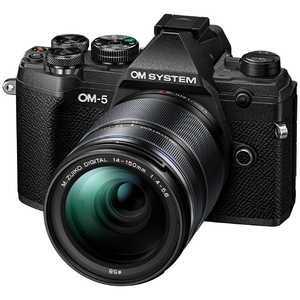 OMSYSTEM ミラーレス一眼カメラ OM-5 14-150mm II レンズキット ブラック