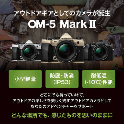 OMSYSTEM OM-5 Mark II 12-45mm F4.0 PRO レンズキット サンドベージュ