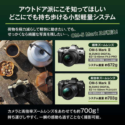 OMSYSTEM OM-5 Mark II 12-45mm F4.0 PRO レンズキット サンドベージュ
