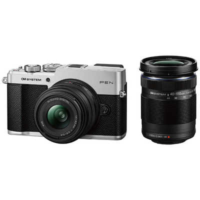 OLYMPUS OM-D ミラーレスカメラ 本体 ズームレンズセット OMSYSTEM PEN ダブルズームキット ミラーレス一眼カメラ ［ズーム