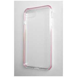 ハセプロ iPhone 7 Plus用　クリアラインケース　ピンク　CLCP04 CLCP04