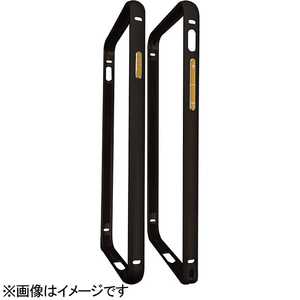 ハセプロ iPhone 7用　バンパーフレーム 表面マット加工　ブラック×ゴールド　BFI7-03 BFI703