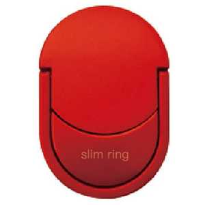 ハセプロ 〔スマホリング〕 slim ring スリムリング レッド SLR-05