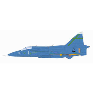 プラッツ 1/48 スウェーデン空軍 JA37 ヤクトビゲン ブルーピーター スウェーデン空軍75周年記念塗装機 イタレリ 