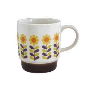 MMODE マグカップ 約350ml レトロ喫茶 ブラウン 20663 MMODE マグカップ 約350ml レトロ喫茶 ブラウン 20663