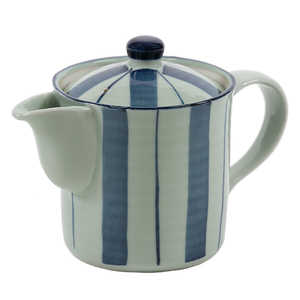 リビング 切立ポット 400ml 染十草 茶こし付き 急須 ポット ティーポット 陶器 キッタテポット400MLソメ