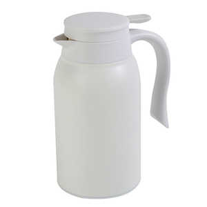 リビング 卓上ポット ステンレス 900ml 保温 保冷 ポット ティーポット ホワイト タクジョウポットステンレス