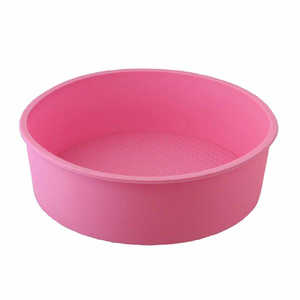 リビング ケーキ型 20cm シリコン製 ホールケーキ型 ピンク ケーキガタ20CMシリコンセ