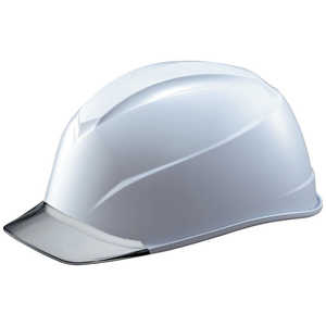 谷沢製作所 タニザワエアライトS搭載ヘルメット(透明バイザータイプ･溝付)透明バイザー:グレー/帽体色:白  123-JZV-V2-W3-J