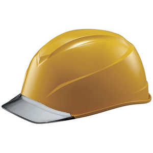 谷沢製作所 タニザワエアライトS搭載ヘルメット(透明バイザータイプ･溝付)透明バイザー:グレー/帽体色:黄  123-JZV-V2-Y5-J