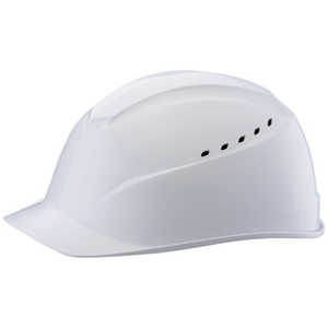 谷沢製作所 タニザワ エアライトS搭載ヘルメット(アメリカンタイプ・溝付・通気孔付) 帽体色：白 01230JZW1J