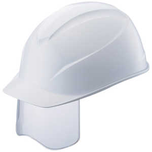 谷沢製作所 タニザワ エアライトS搭載ヘルメット(アメリカンタイプ・溝付・シールド付) 帽体色：白 0123JSHW1J