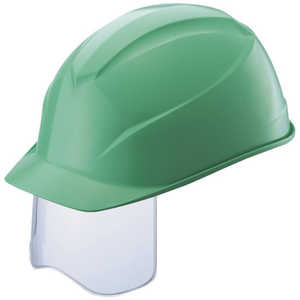 谷沢製作所 タニザワ エアライトS搭載ヘルメット(アメリカンタイプ・溝付・シールド付) 帽体色：グリーン 0123JSHG2J
