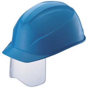 谷沢製作所 タニザワ エアライトS搭載ヘルメット(アメリカンタイプ・溝付・シールド付) 帽体色：ブルー 0123JSHB1J