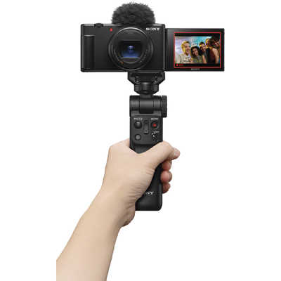 SONY ZV-1 コンパクトデジタルカメラ ブラック　ハンドグリップ付き Sony デジタルカメラ VLOGCAM ZV-1 II ブラック シューティング