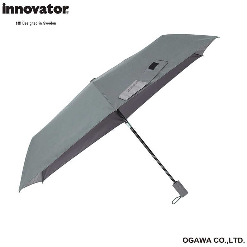 小川 小川 折りたたみ傘 自動開閉 innovator(イノベーター) スチールグレー [晴雨兼用傘 /55cm] IN-55WJP-25 IN-55WJP-25