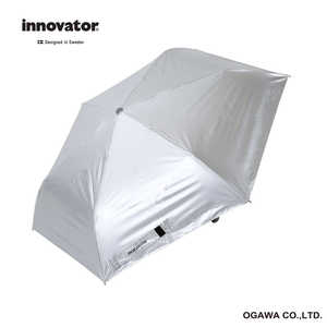 小川 折りたたみ傘 自動開閉 innovator ［晴雨兼用傘 /メンズ /55cm］ シルバー IN-55WJP-50
