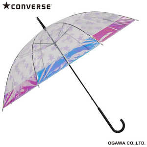 小川 ビニール傘 CONVERSE(コンバース) ［雨傘 / レディース / 59cm］ シャイニーパープル 22CON-POE-4