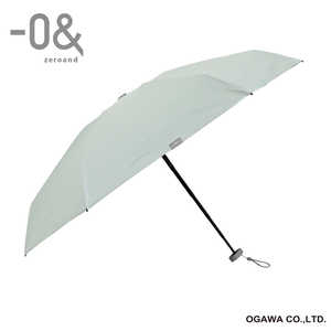 小川 折りたたみ傘 コンパクト -0＆(ゼロアンド) ［晴雨兼用傘 /レディース /50cm］ リーフグリーン LDB-CM50PM-PGR