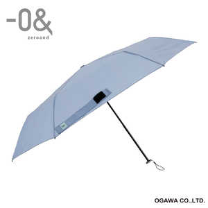 小川 折りたたみ傘 軽量 -0＆(ゼロアンド) ［雨傘 /レディース /55cm］ ブルーグレー LDB-LW55M-BLGY