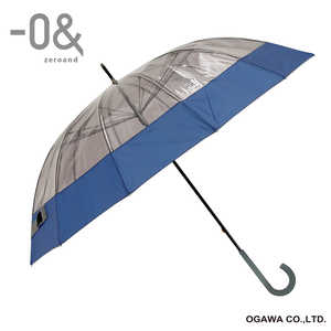 小川 12本骨 クリアアンブレラ -0＆(ゼロアンド) ［雨傘 /60cm］ ネイビー LDB-12KPOE-NV
