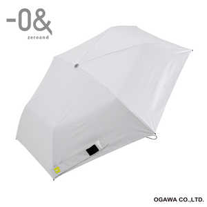 小川 折りたたみ傘 軽量 -0＆(ゼロアンド) ［晴雨兼用傘 / レディース / 50cm］ コットンホワイト LDB-LW50PM2-WH